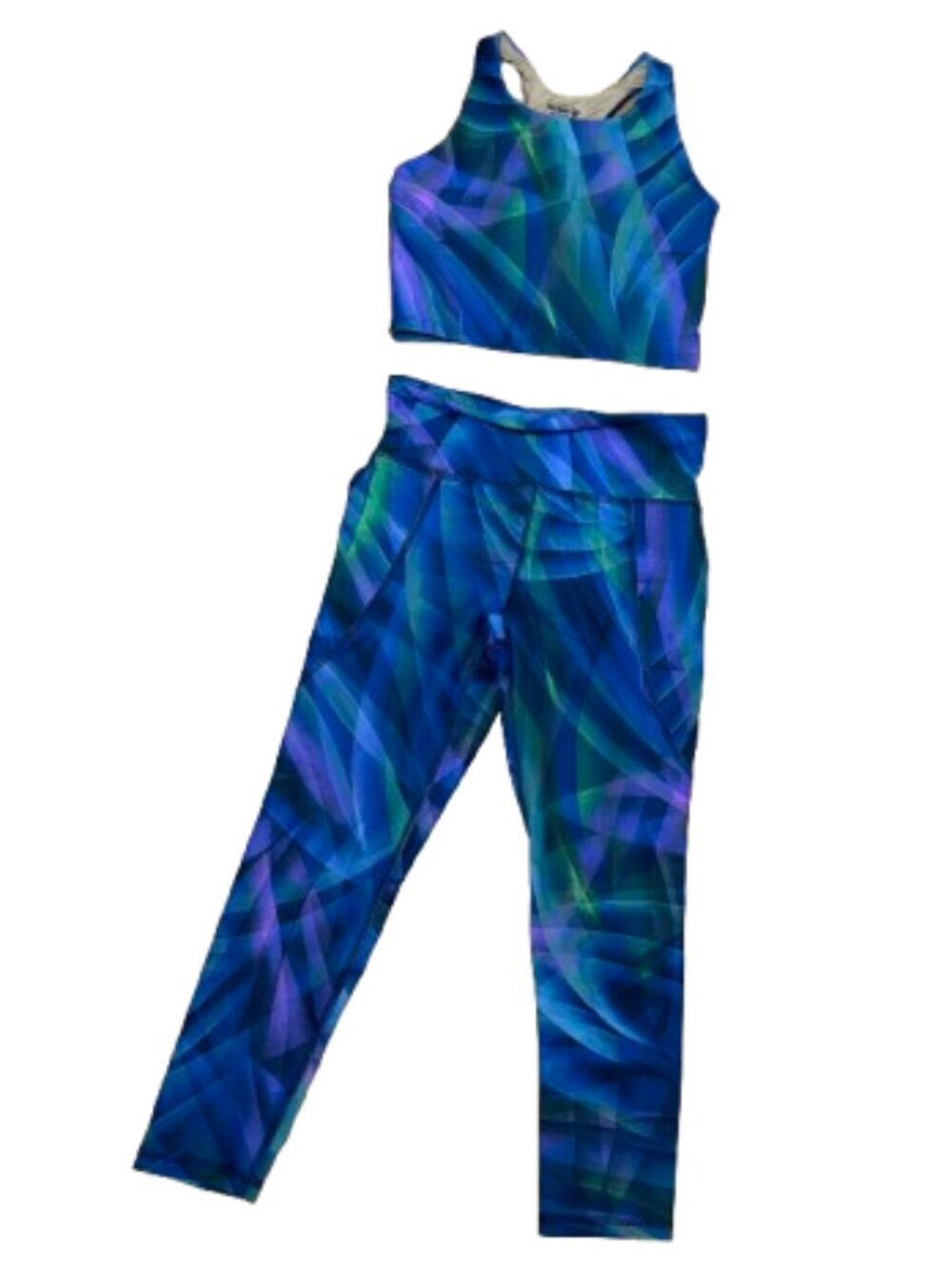 OLD NAVY Active Powersoft 2 piece matching set leggings top size 6-7